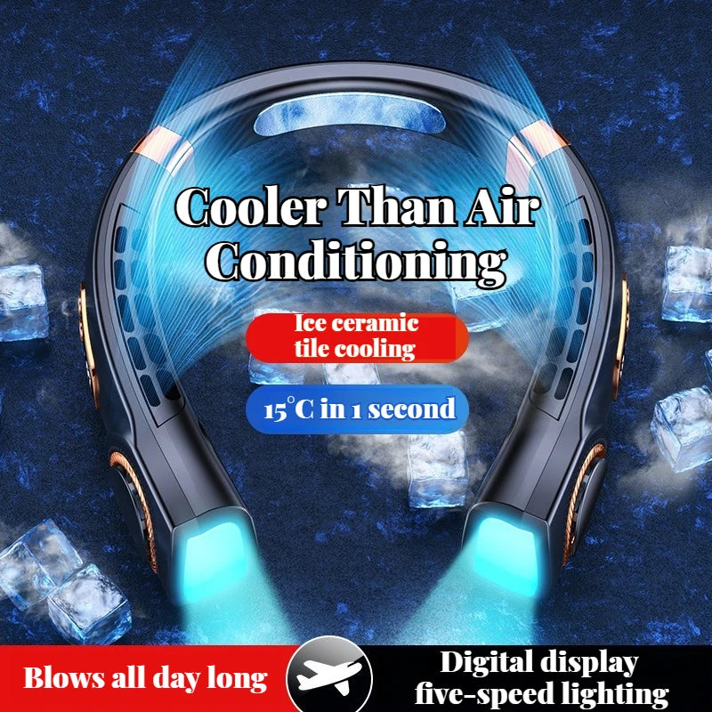 Ice‑Cooling Neck Fan
