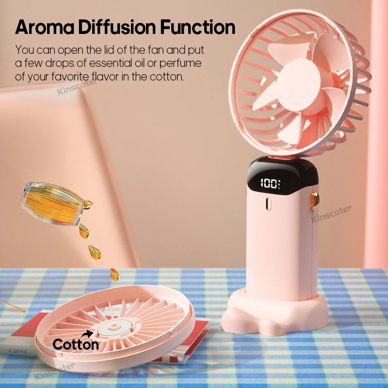 USB Handheld Mini Fan Foldable Portable