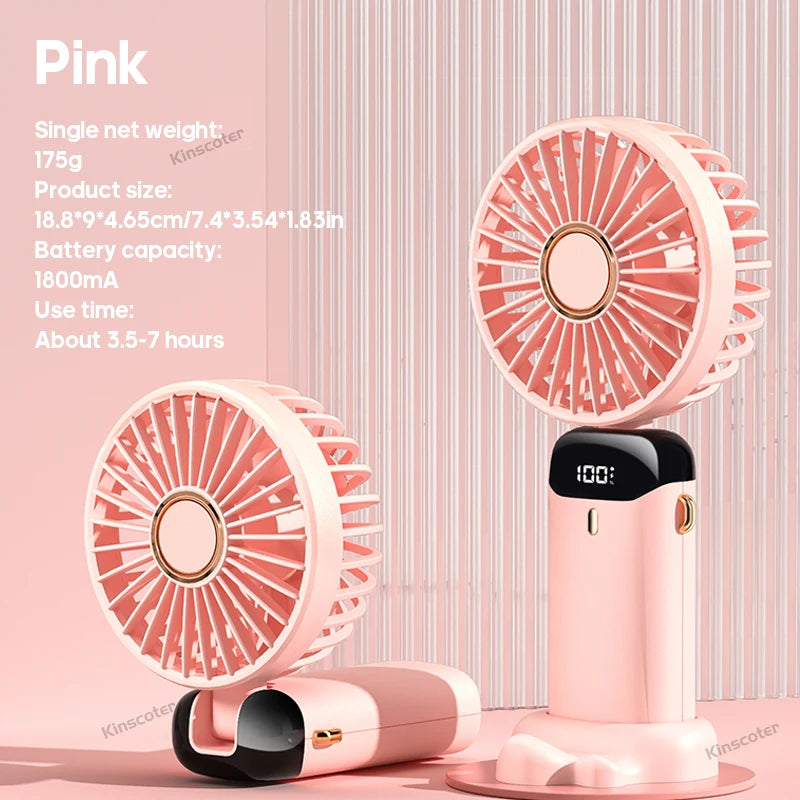USB Handheld Mini Fan Foldable Portable