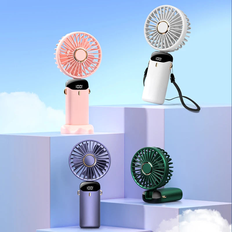 USB Handheld Mini Fan Foldable Portable
